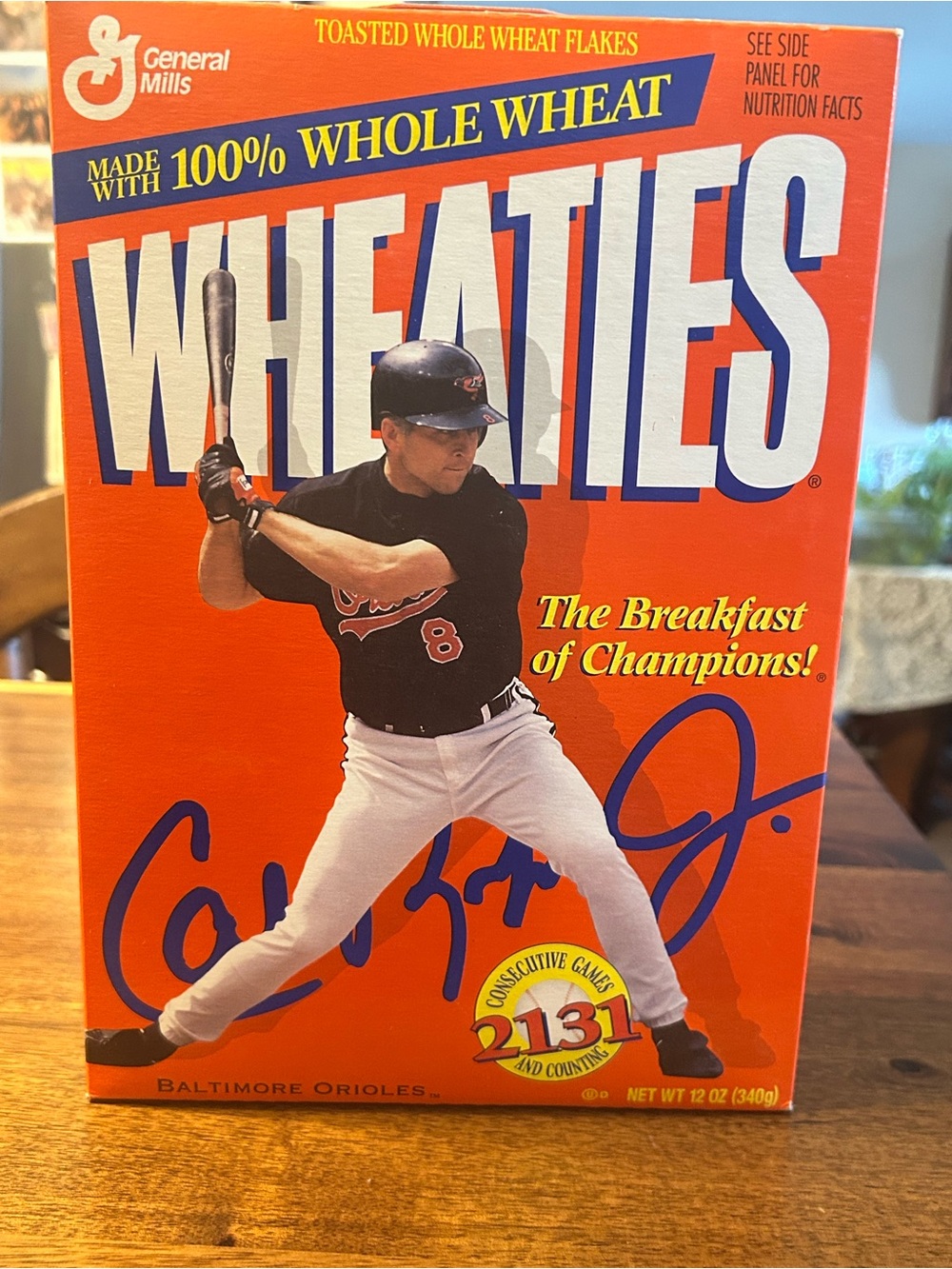 Vintage Cal Ripken Jr Ironman Wheaties box